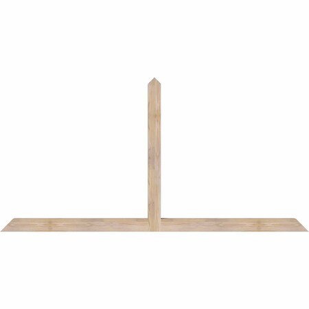 Ekena Millwork Portland Smooth Timber Gable Bracket, Douglas Fir, 84"W x 42"H x 3 1/2"D x 3 1/2"F, 12/12 Pitch GBW084X42X0404POR00SDF